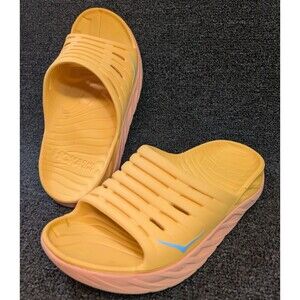 Hoka One One Ora Recovery Slide Slip On Sandals Orange Size W 10 M 8
